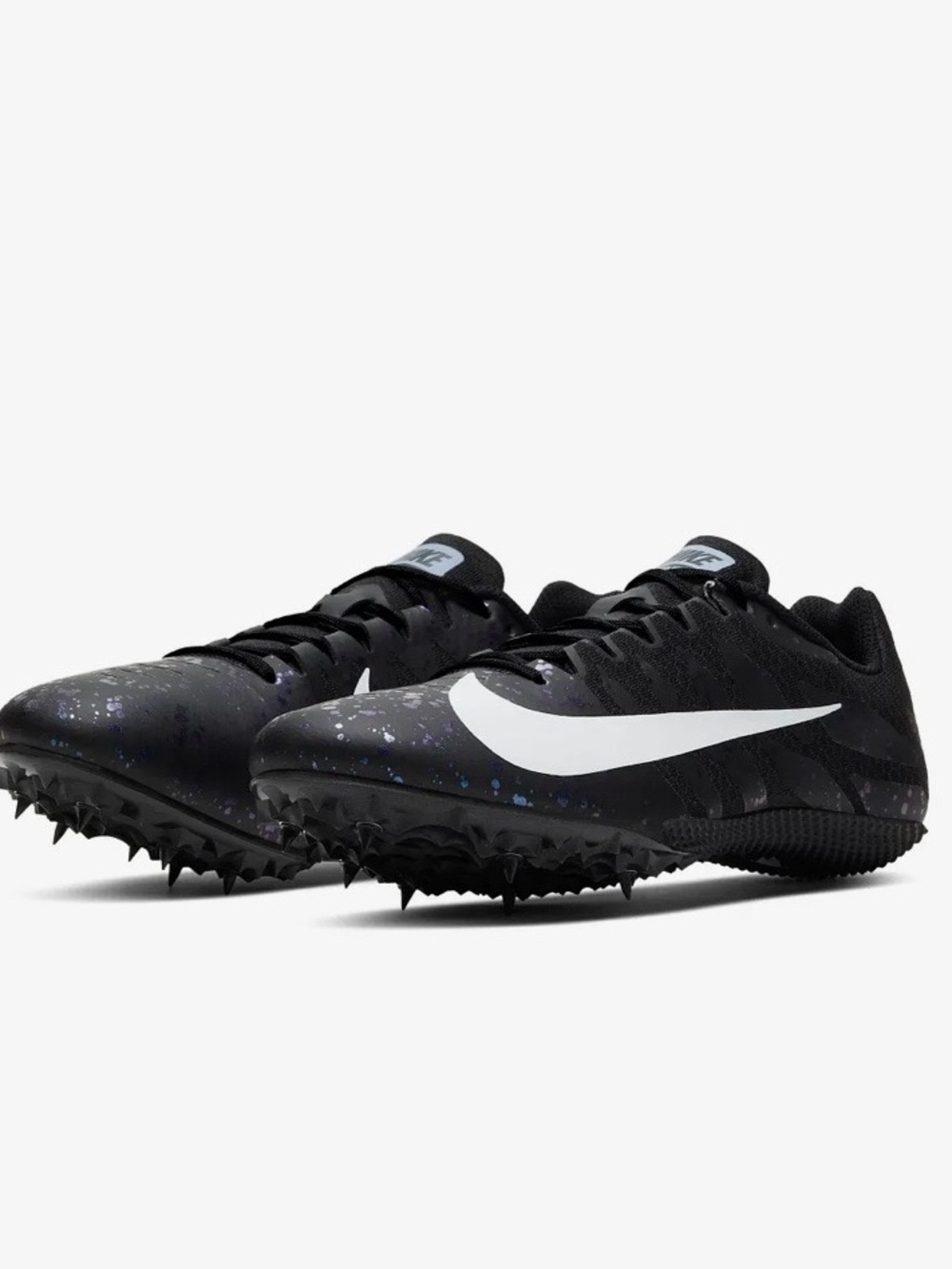 Nike track shoes Zoom Rival S 9 Black Indigo Fog Speckled size 7.5